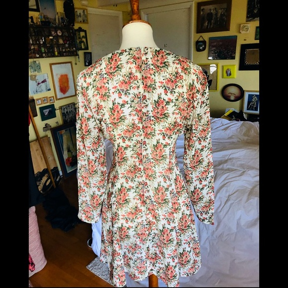 Vintage Dawn Joy Fashions Floral/Rose Dress - Picture 6 of 15